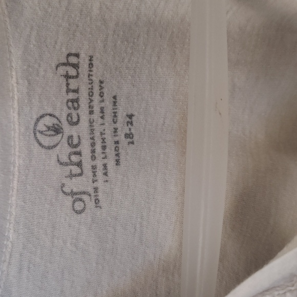 Organic Cotton Of The Earth, Girls White Long Sleeve Blouse 18-24m - Picture 3 of 4